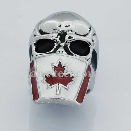 FSR13W13 maple flag mask skull ring